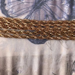 3 gold chain link necklace